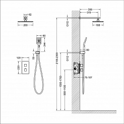 Timo Душевая система Petruma SX-5059/00SM – фотография-8